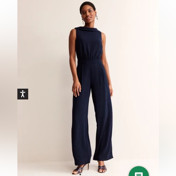 Boden Pants - NEW • Boden • Women’s Clarissa Jumpsuit Navy Blue
10R Wide Leg Trouser Pockets